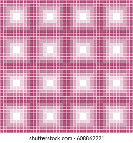 Seamless vector abstract pattern. symmetrical pink geometric repeating background with decorative squares. Simple graphic design for web backgrounds, wallpaper, wrapping, surface, fabric