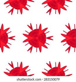 Seamless vector abstract red pattern in eps