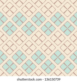 Seamless vector abstract rhombus geometric pattern