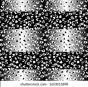 Seamless Vector. Abstract small leopard animal skin with gradient background. Repeatable ready template.