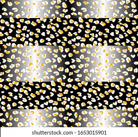 Seamless Vector. Abstract small leopard animal skin with gradient background. Repeatable ready template.