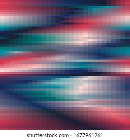 Seamless vector abstract speed background. Geometric pixel pattern. For fabric, textile, wrapping, cover, web etc.