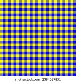 Seamless vector abstract texture in the form of a yellow and blue checkered pattern