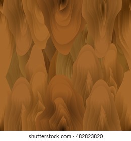 Seamless, vector, abstract, vintage, light-brown wooden pattern. Fibreboard. Rocky cave.