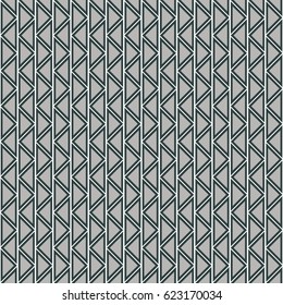 Seamless vector abstract zig zag pattern. symmetrical geometric repeating background with decorative rhombus, triangles. Simle graphic design for web backgrounds, wallpaper, wrapping, surface, fabric