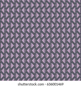 Seamless vector abstract zig zag pattern. symmetrical geometric repeating background with decorative rhombus, triangles. Simle graphic design for web backgrounds, wallpaper, wrapping, surface, fabric