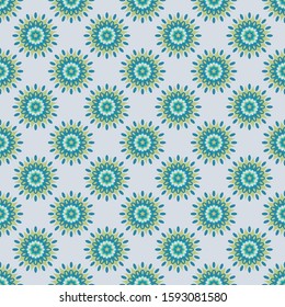 Seamless vector African style design pattern for textile and fabric creations
