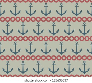 Seamless vector anchor pattern