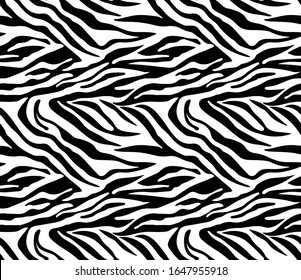 Seamless Vector Animal Skin Background. Animal print, Monochrome repeatable ready template.