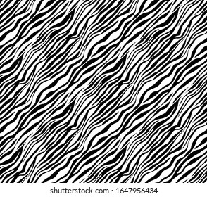 Seamless Vector Animal Skin Background. Animal print, Monochrome repeatable ready template.