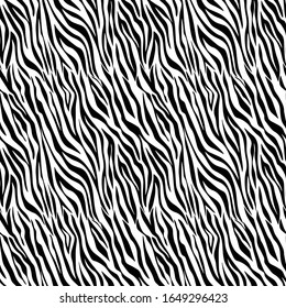 Fondo de Piel Animal Vector sin Perforación. Impresión animal, plantilla de fácil repetición monocromática.