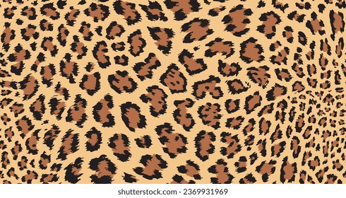 Seamless vector animal skin pattern. Jaguar leopard spots pattern. Black and white wildlife background. For fabric, textile, wrapping, cover, web etc. 