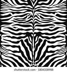 Seamless vector animal zebra print pattern. For fabric, textile, wrapping etc.