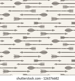 Seamless vector arrows pattern.