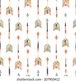 Seamless vector arrows pattern