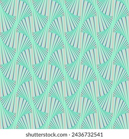 Seamless vector art deco pattern in nautical style, delicate mint pink shells in trendy colors. Designed for all surfaces and printing.




