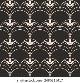 Seamless vector art deco pattern. Abstract background. 
Modern geometric print for fabric, surface, wallpaper.