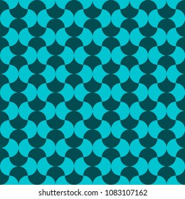 Seamless vector art geometric pattern background in two colors