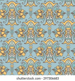 Seamless vector asian patterns. Illustration