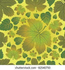 Seamless vector autumn leaves background. Thanksgiving (from my big "Seamless collection")