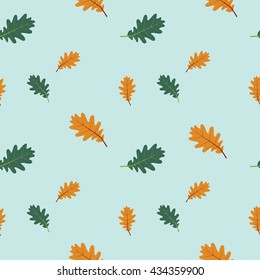 Seamless vector autumn leaves pattern. Can be used in web design, printed on fabric/paper, as a background, or as an element 
