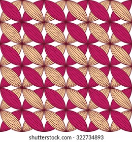 Seamless vector backdrop. Endless background for wallpapers, pattern fills, textile, decorative paper. Isolated on white.