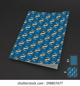 Seamless Vector Background. A4 Business Blank. Can Be Used For Advertising, Marketing, Presentation.