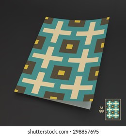 Seamless Vector Background. A4 Business Blank. Can Be Used For Advertising, Marketing, Presentation.
