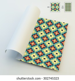 Seamless Vector Background. A4 Business Blank. Can Be Used For Advertising, Marketing, Presentation.