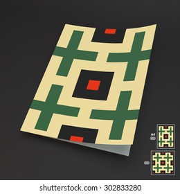 Seamless Vector Background. A4 Business Blank. Can Be Used For Advertising, Marketing, Presentation.