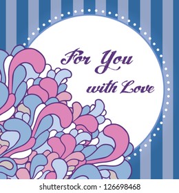 seamless vector background with abstract floral bright ornaments