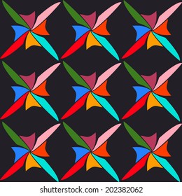 seamless vector background with abstract and geometric shapes for your design 