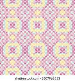 Seamless vector background with abstract geometric pattern. Print. Repeating background. Cloth design, wallpaper.