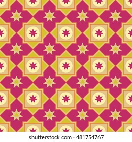 Seamless vector background with abstract geometric pattern. Print. Repeating background. Cloth design, wallpaper.