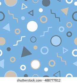 Seamless vector background with abstract geometric pattern. Print. Repeating background. Cloth design, wallpaper.