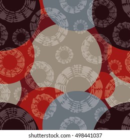 Seamless vector background with abstract geometric pattern. Print. Repeating background. Cloth design, wallpaper.
