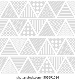 Seamless vector background with abstract geometric pattern. Print. Repeating background. Cloth design, wallpaper.