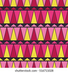 Seamless vector background with abstract geometric pattern. Print. Repeating background. Cloth design, wallpaper.