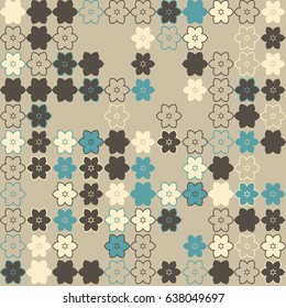 Seamless vector background with abstract geometric pattern  