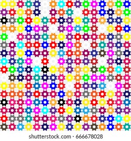 Seamless vector background with abstract geometric pattern 