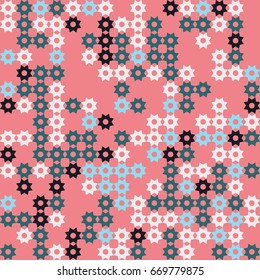 Seamless vector background with abstract geometric pattern