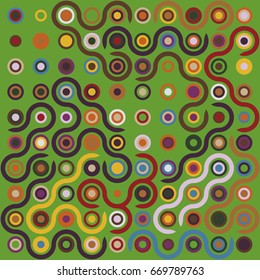 Seamless vector background with abstract geometric pattern 