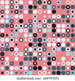 Seamless vector background with abstract geometric pattern 