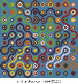 Seamless vector background with abstract geometric pattern 