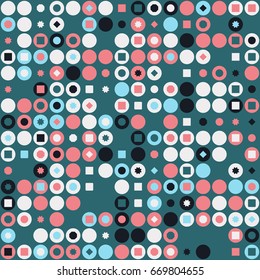 Seamless vector background with abstract geometric pattern 