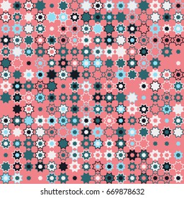 Seamless vector background with abstract geometric pattern 