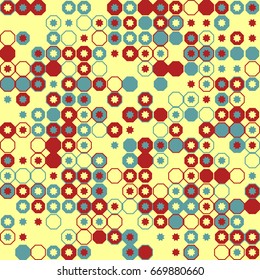 Seamless vector background with abstract geometric pattern 