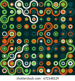 Seamless vector background with abstract geometric pattern 