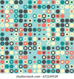 Seamless vector background with abstract geometric pattern 