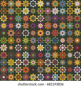 Seamless vector background with abstract geometric pattern 